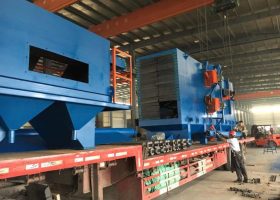 鹽城拋丸機生產(chǎn)廠家：一臺發(fā)往上海的鋼結(jié)構(gòu)拋丸機